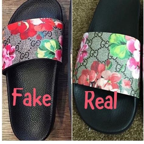 gucci bloom slides real vs fake|gucci slides for sale.